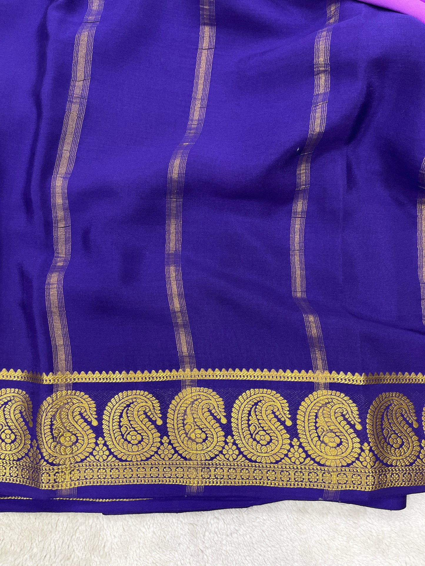 Pure crepe Mysore silk-KSIC Mango(186817)
