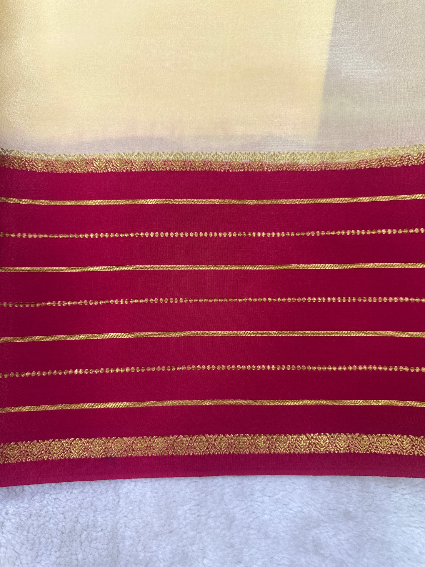 Silver Based Zari Pure Mysore Silk Saree