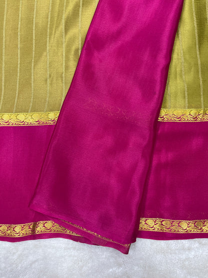 Pure crepe Mysore silk saree 1111801 (60gsm)