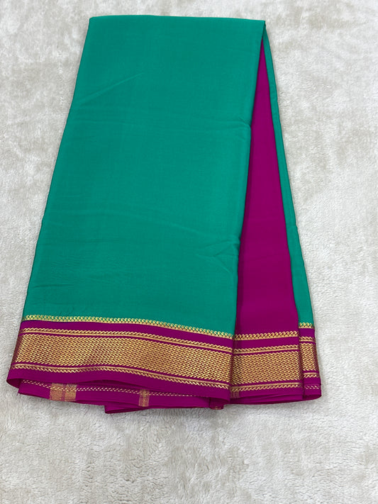 Sliver Based zari Pure Mysore Silk Saree