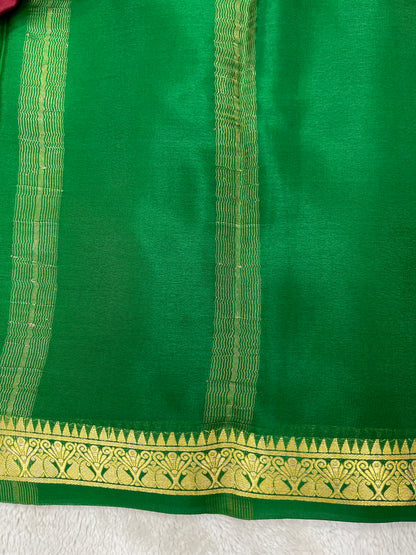 Pure crepe Mysore silkPiping Contrast(1103601)