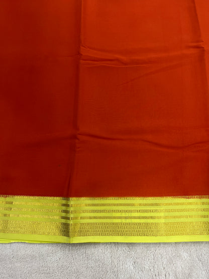 Sliver Based zari Pure Mysore Silk Saree