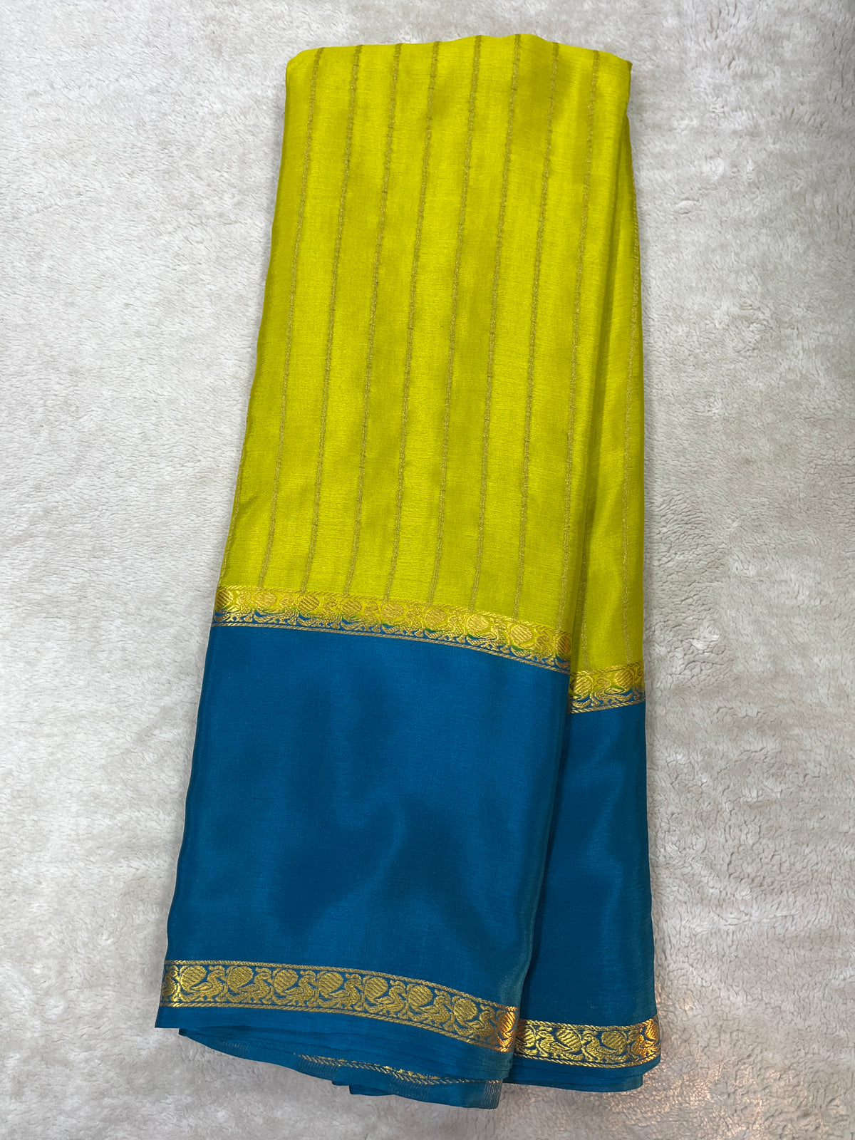 Pure crepe Mysore silk saree 1111801 (60gsm)