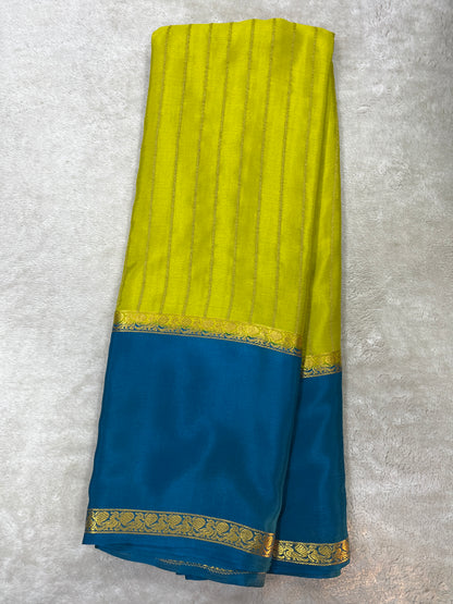 Pure crepe Mysore silk saree 1111801 (60gsm)