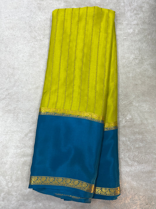 Pure crepe Mysore silk saree 1111801 (60gsm)