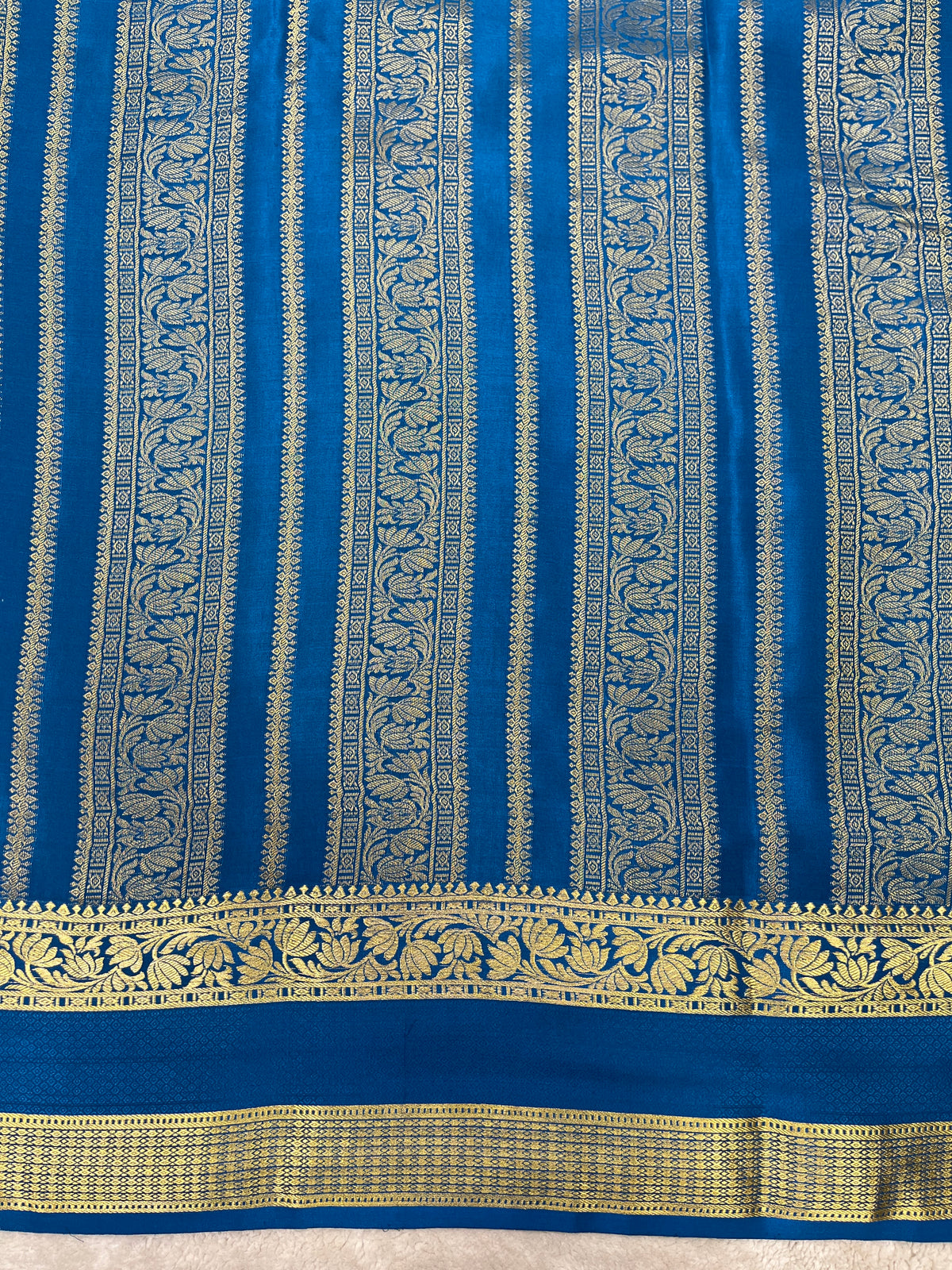 Pure crepe Mysore silk saree 12105001 (120gsm)