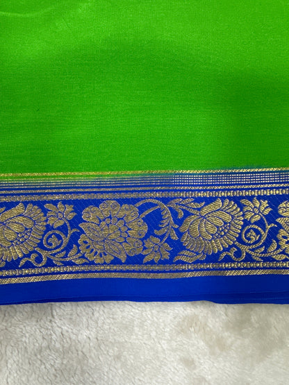 Silver Based Zari Pure Mysore Silk Saree