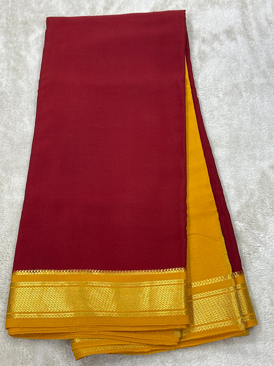 Sliver Based zari Pure Mysore Silk Saree