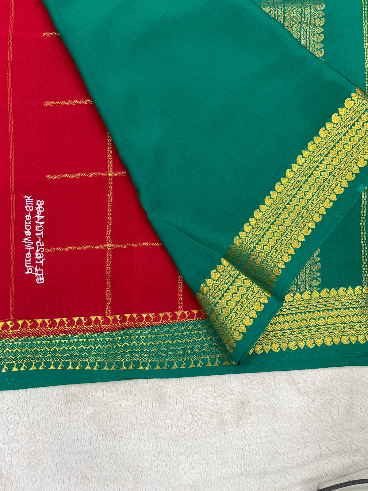 Pure Mysore Silk-Big Checks- 120GSM (1462531)