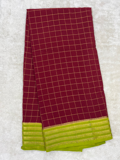 Pure Mysore silk saree -(144662)