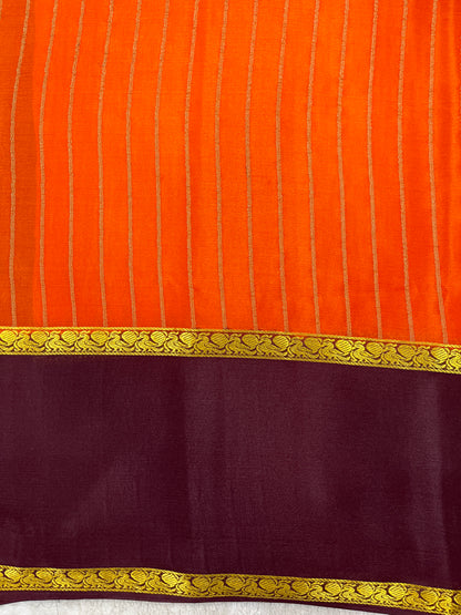 Pure crepe Mysore silk saree 1111801 (60gsm)