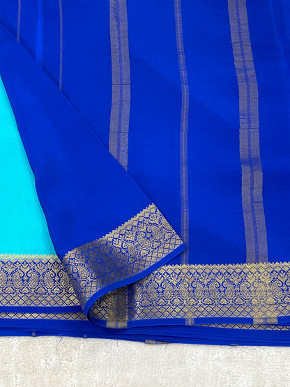 Sliver Based zari Pure Mysore Silk Saree