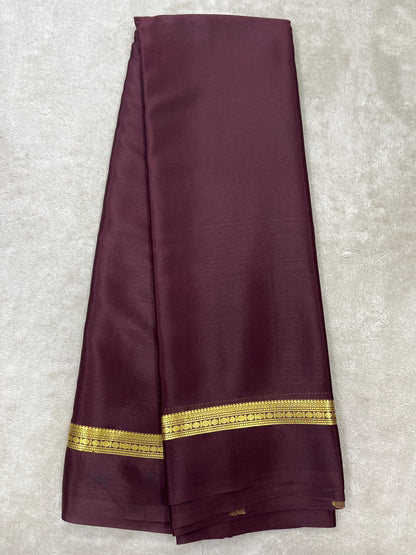 Pure crepe Mysore silk saree 26387301 (70gsm)