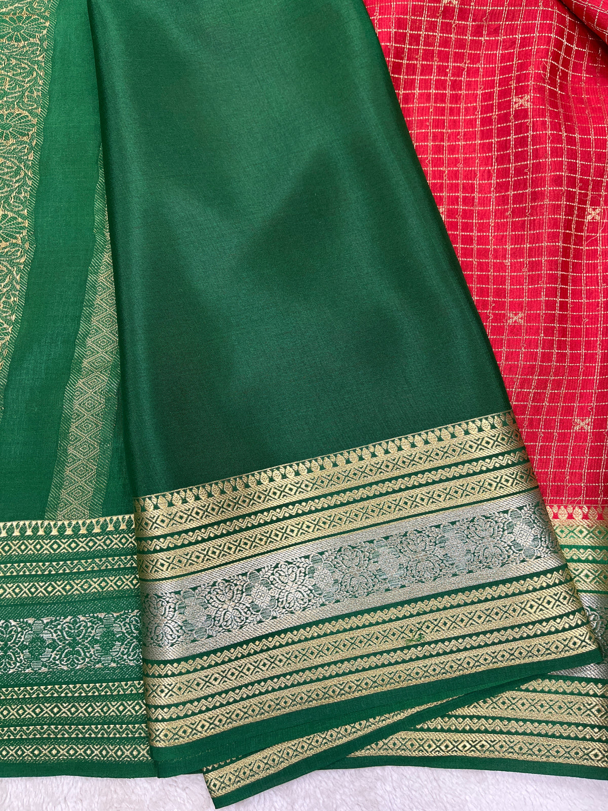 Pure crepe Mysore silk-SVS Mungi(15080804)