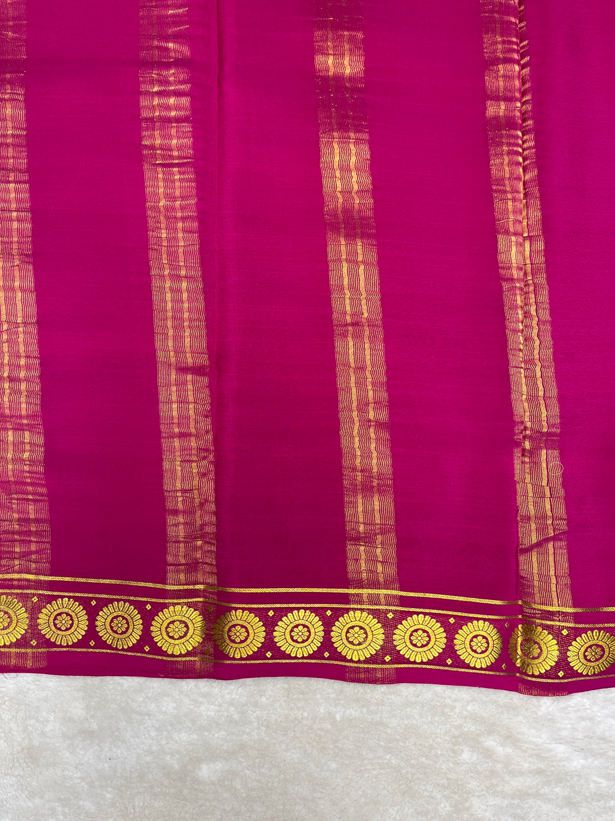 Pure Mysore crepe saree-120 GSM(1104001)