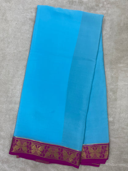 Pure Mysore Silk Saree-(144532)