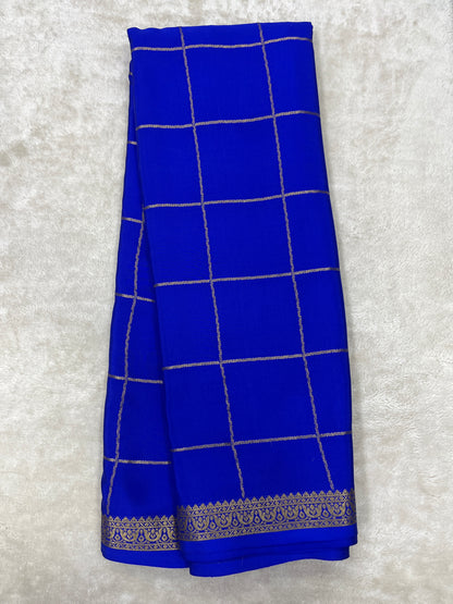 Pure crepe Mysore silk saree 13105584