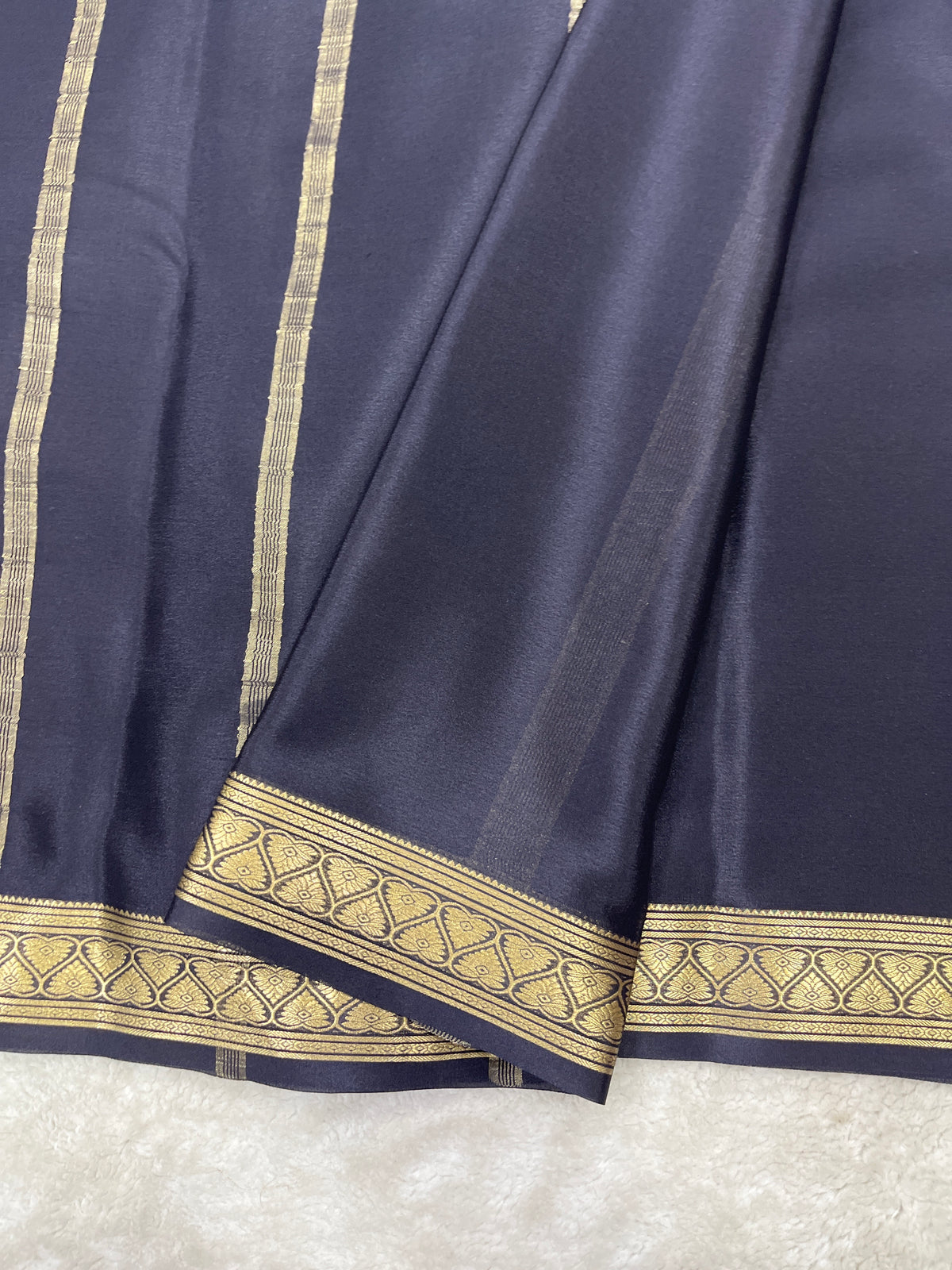 Pure crepe Mysore silk saree 13106331 (70gsm)