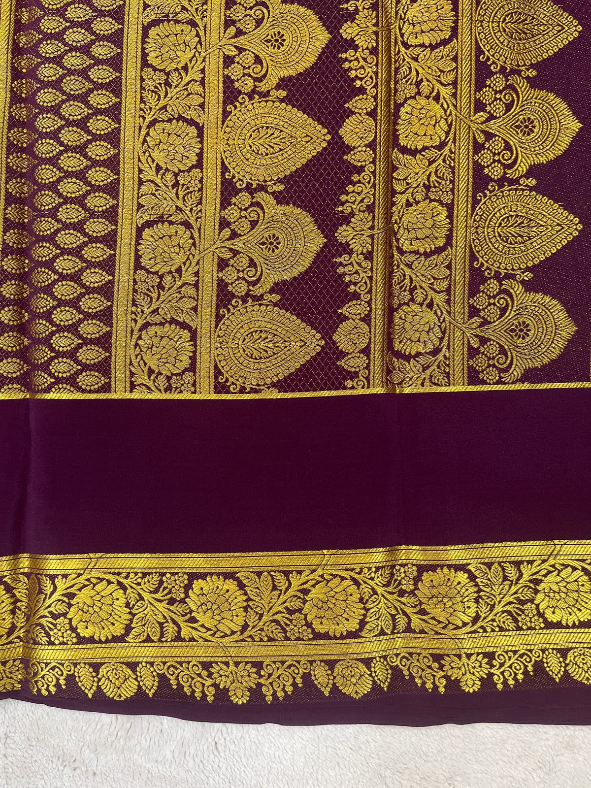 Pure  Mysore silk saree 1463631 ( 150 GSM )