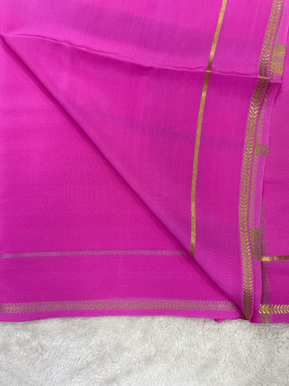 Pure Mysore silk saree -(1461664)