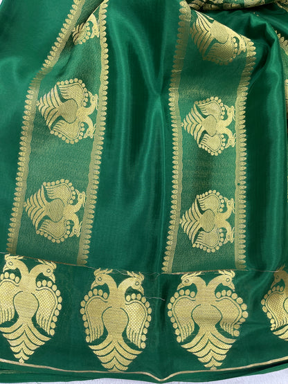 Pure crepe Mysore silk-Garuda Self Border(15112601)