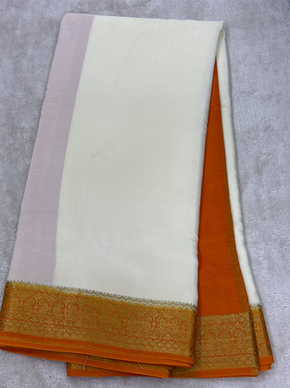 Sliver Based zari Pure Mysore Silk Saree
