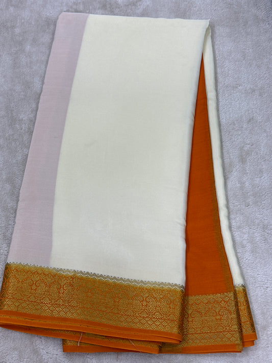 Sliver Based zari Pure Mysore Silk Saree