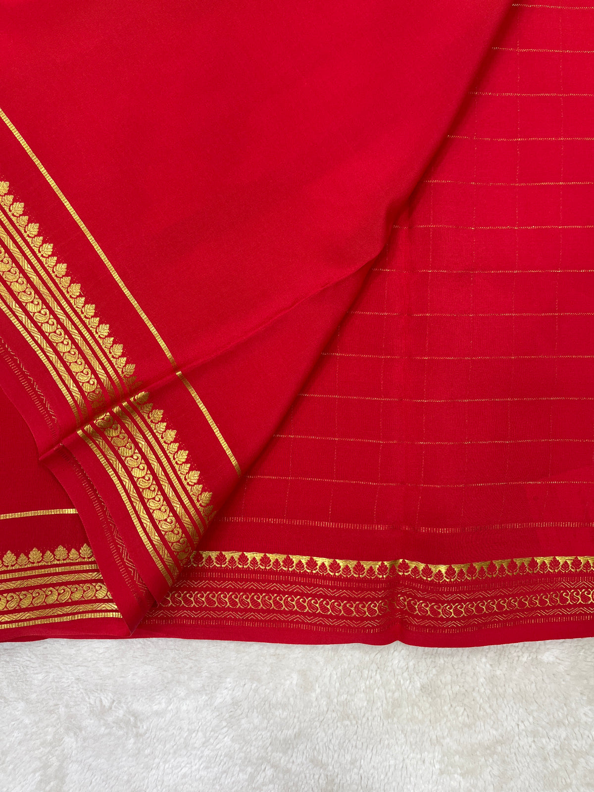 Pure Mysore silk saree -(1455490)