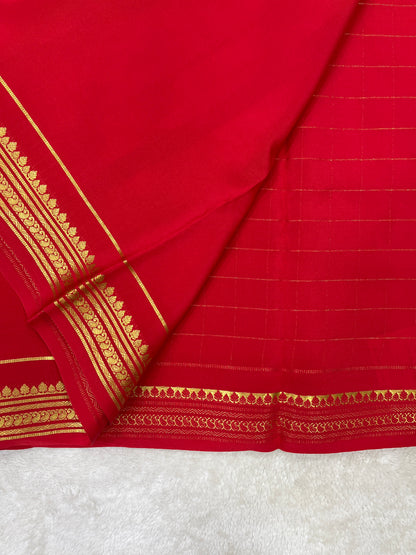 Pure Mysore silk saree -(1455490)