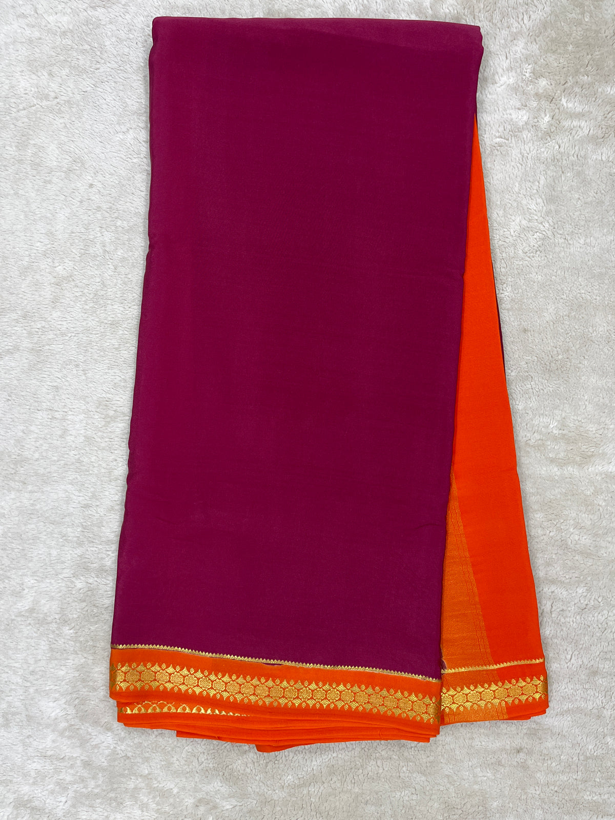 Pure Mysore Silk Saree-(145532)