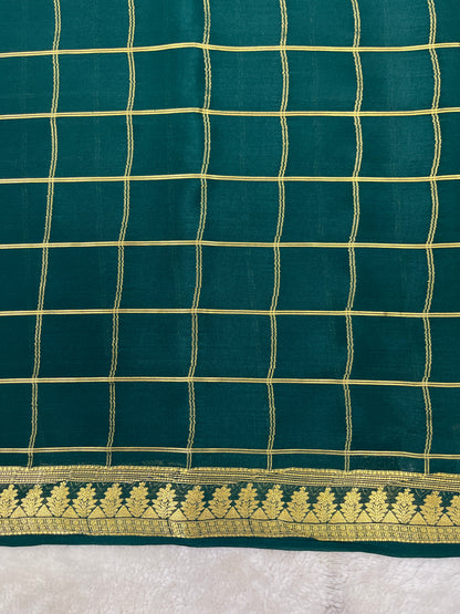 Pure crepe Mysore silk saree 13106333