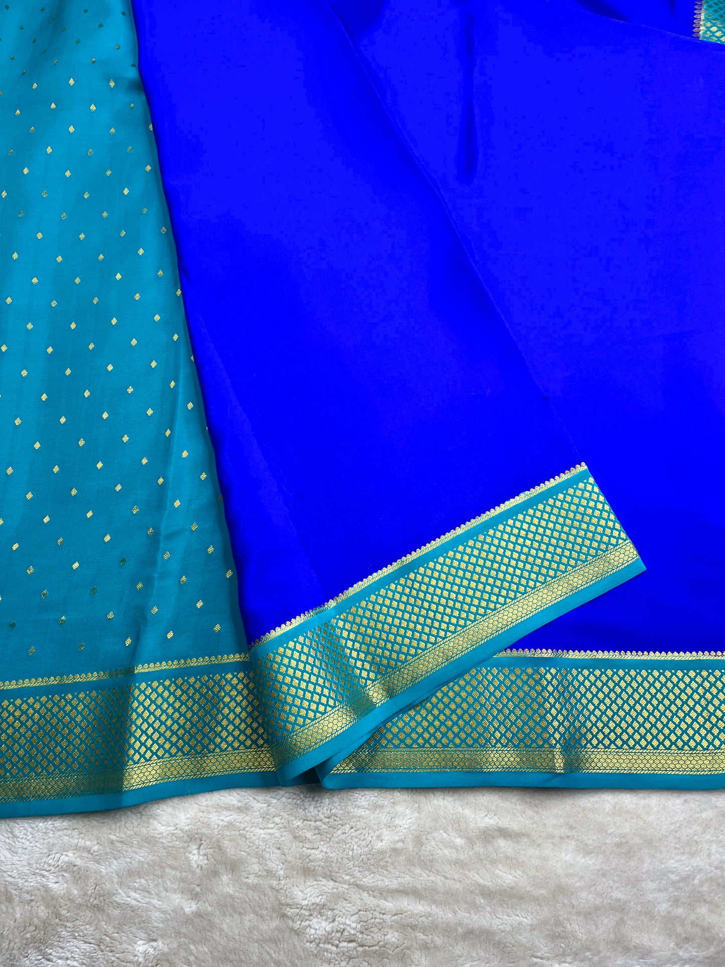 Pure Mysore crepe partly Pallu - 16274306