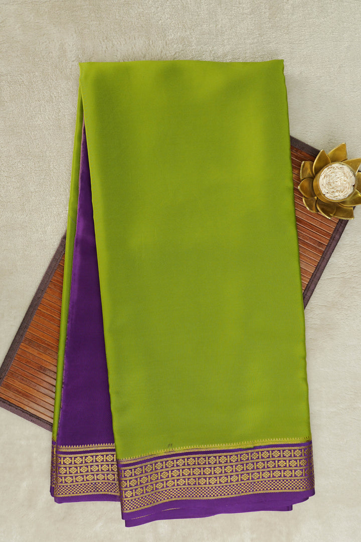 Green Mysore Silk new collection sarees with floral patterns