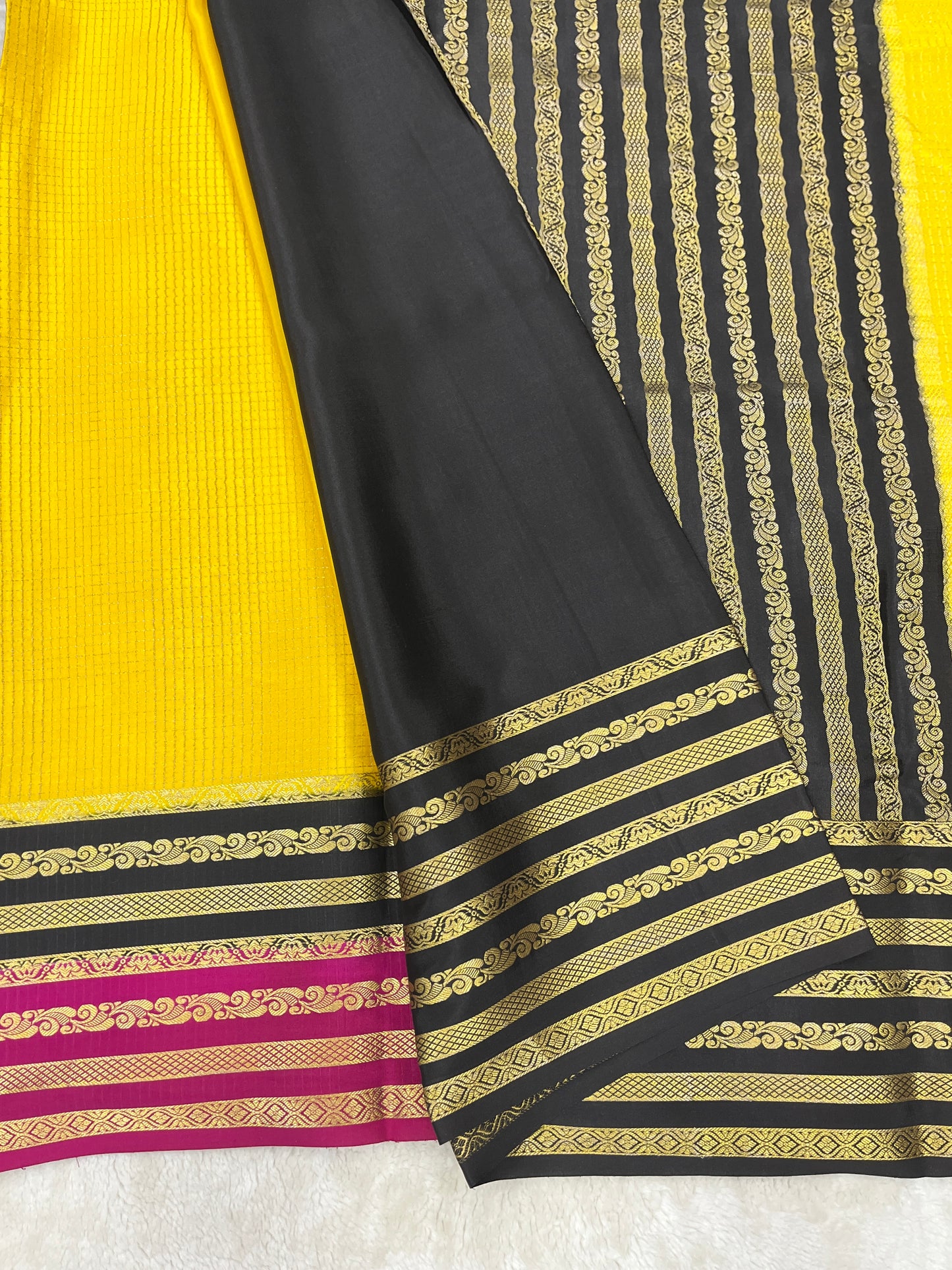 Pure Crepe Mysore Silk Bentex checks - 2637797