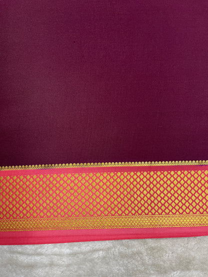 Pure crepe Mysore silk - partly Pallu ( 16274306)
