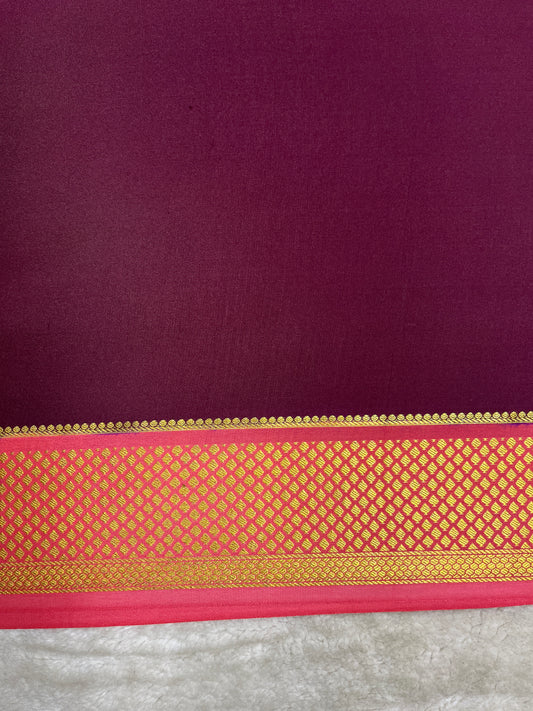 Pure crepe Mysore silk - partly Pallu ( 16274306)