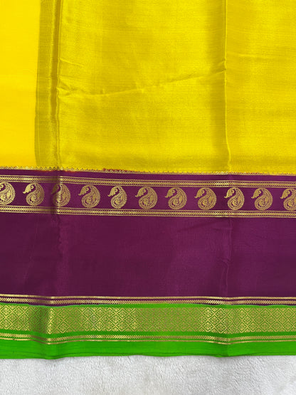 Pure Crepe Mysore Silk Saree in 3D - 1146002