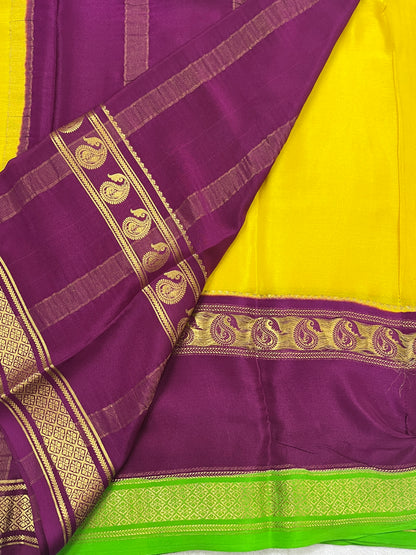 Pure Crepe Mysore Silk Saree in 3D - 1146002