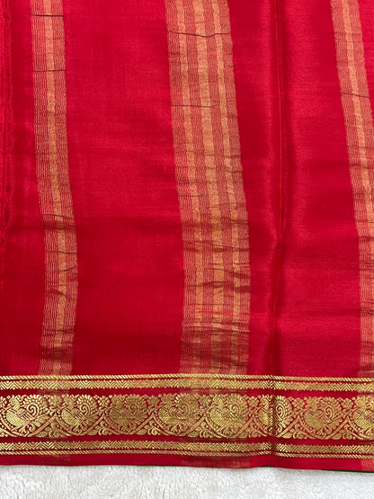 Pure Crepe Mysore Silk Saree in 3D - 1146002