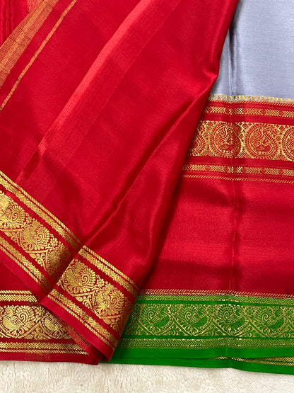 Pure Crepe Mysore Silk Saree in 3D - 1146002