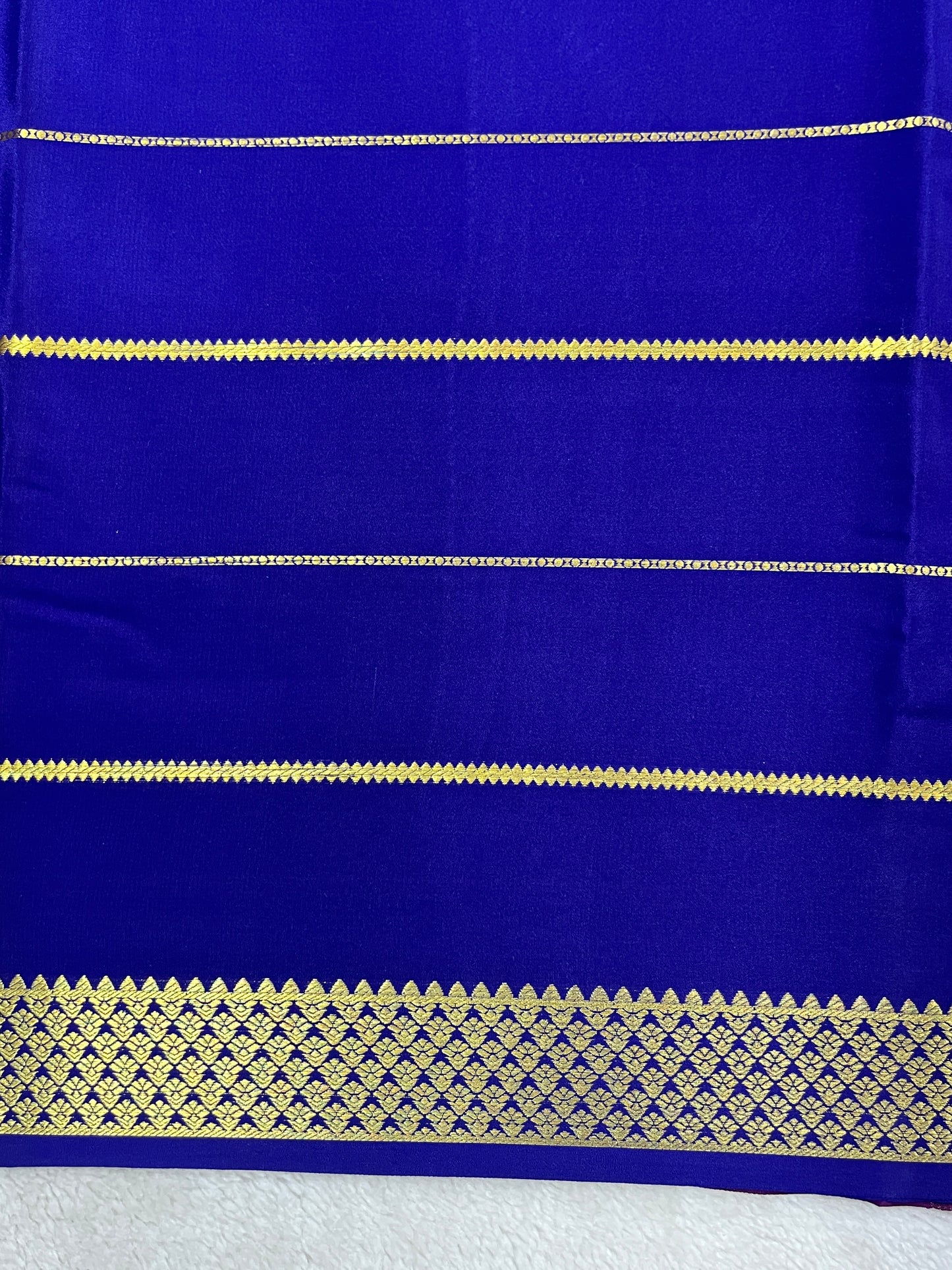 Pure Crepe Mysore Silk Saree in 3D - 1146002