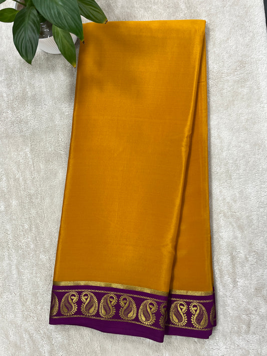 Pure Crepe Mysore silk saree - 1146001