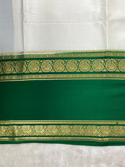 Pure Crepe Mysore Silk Saree in 2D - 1146002