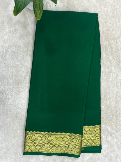 Pure Crepe Mysore Silk Saree in Self Color - 16271502
