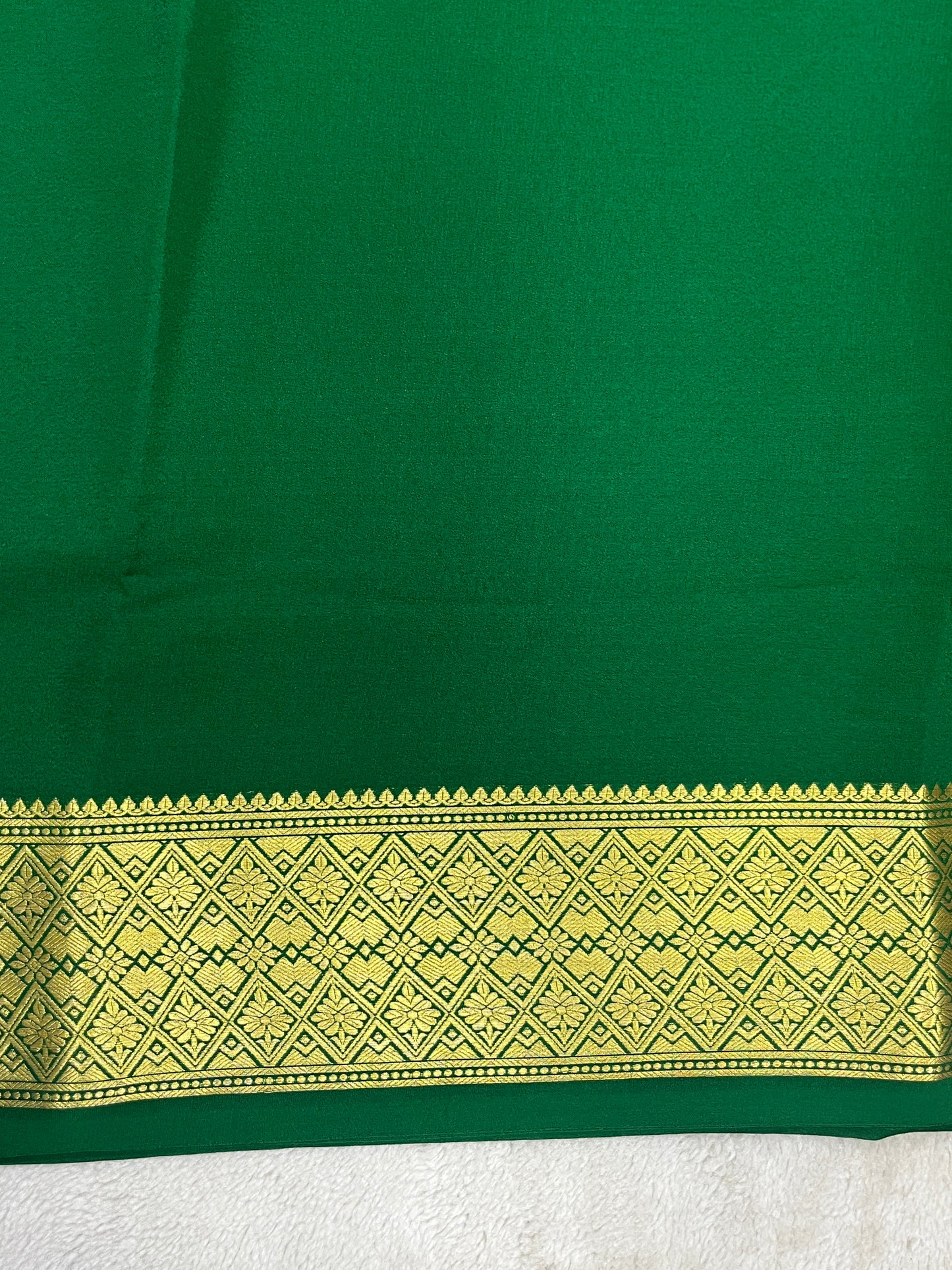 Pure Crepe Mysore Silk Saree in Self Color - 16271502