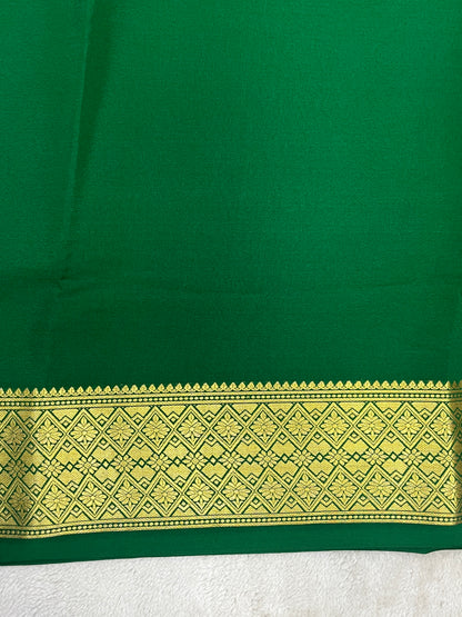 Pure Crepe Mysore Silk Saree in Self Color - 16271502
