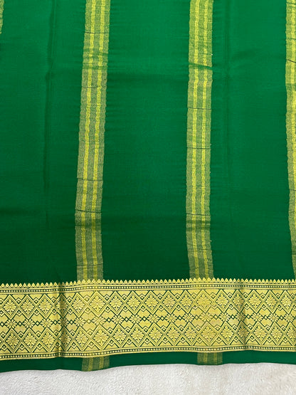 Pure Crepe Mysore Silk Saree in Self Color - 16271502