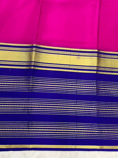 Pure Crepe Mysore Silk Saree 2D patta lines strips 16271506