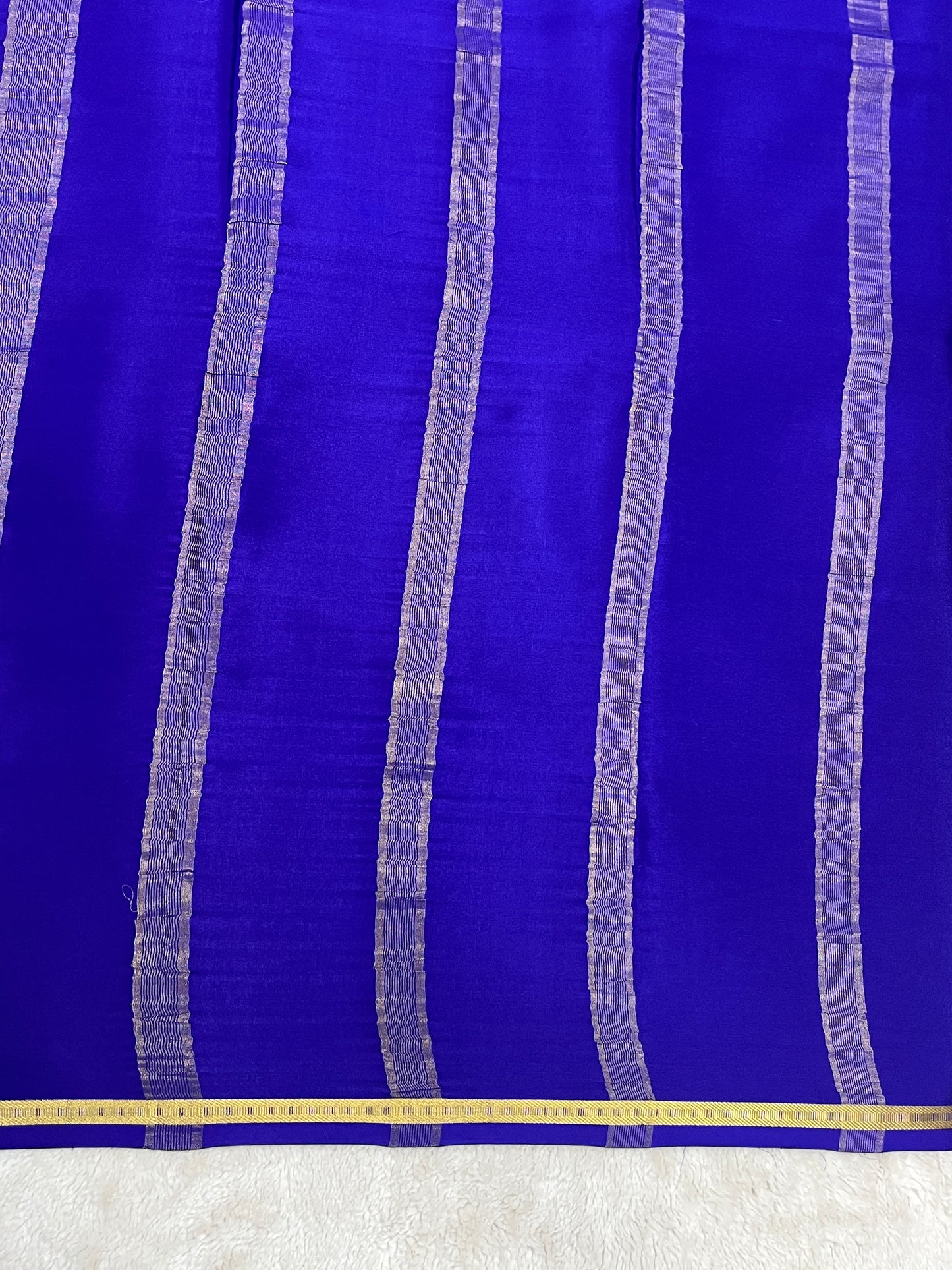 Pure Crepe Mysore Silk Saree 2D patta lines strips 16271506