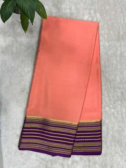 Pure mysore silk saree -Plain Contras-16271501